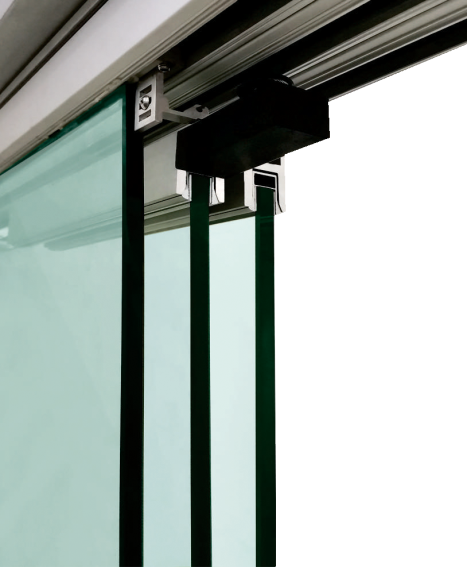 Beschläge für am Glas - Faltwand 3m