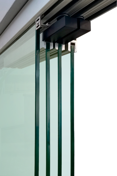 Beschläge für am Glas - Faltwand 3m