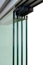 Beschläge für am Glas - Faltwand 3m