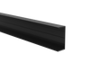 Aluminium-Zaunadapter für Füllungen 40 mm und für Fassadensystem, 45 x 20 – 6,0 m – Schwarz RAL 9005