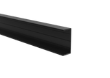 Aluminium-Zaunadapter für Füllungen 40 mm und für Fassadensystem, 45 x 20 – 6,0 m – Schwarz RAL 9005