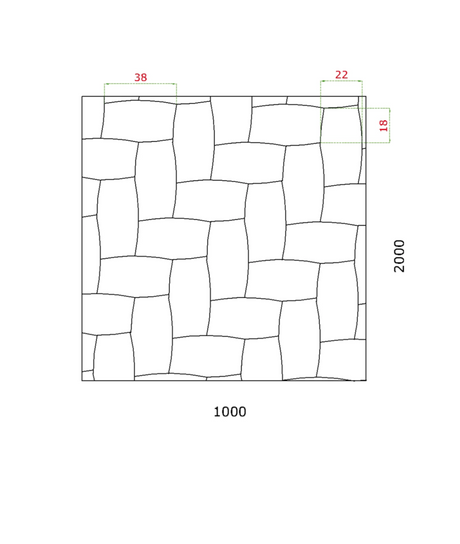 Design 3D-Blech - Zn