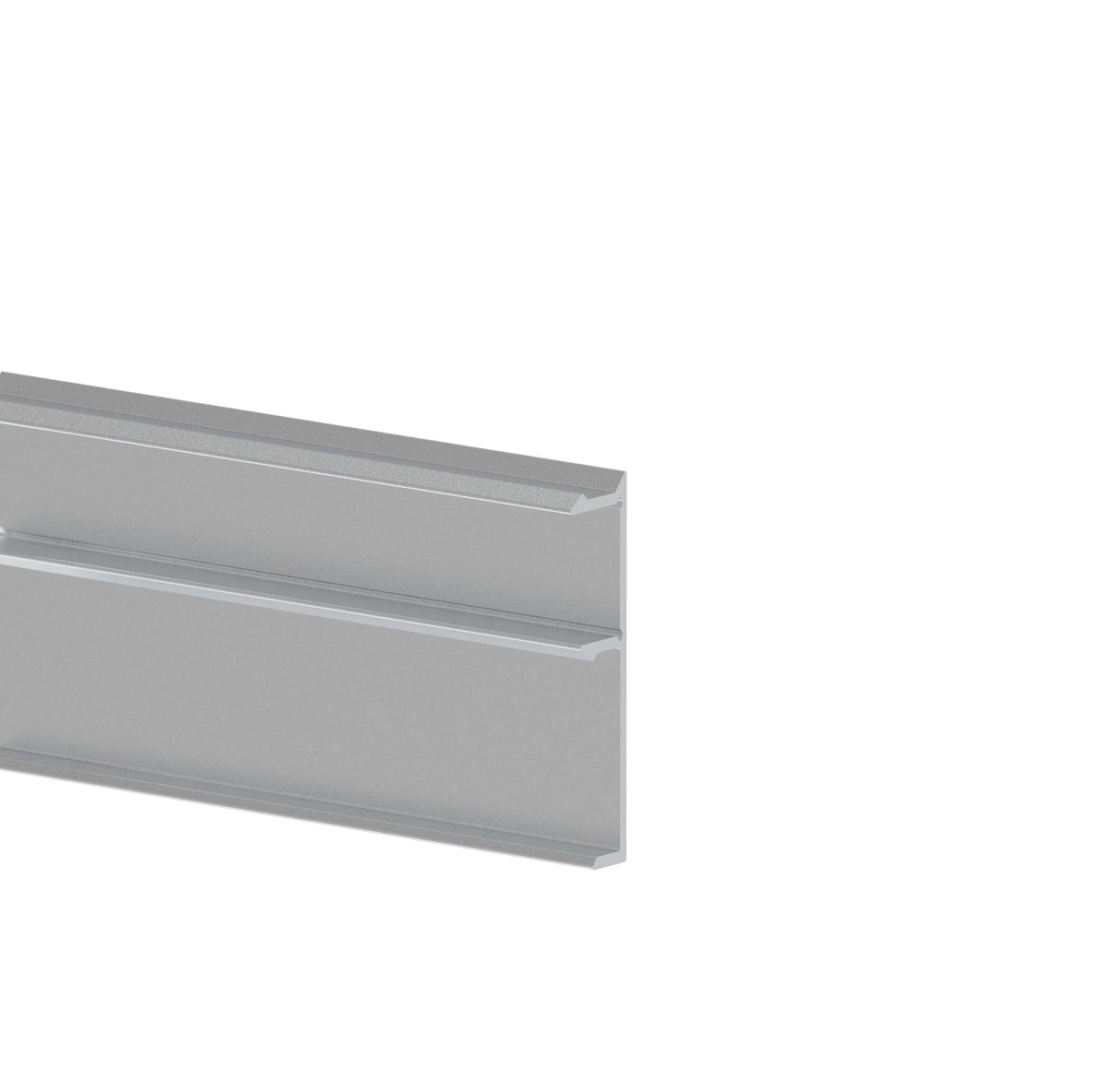 Aluminium-Zaunadapter für Füllungen - 6000mm Abdeckleiste