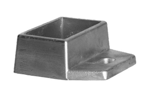 Aluminium-Konsole zur Befestigung des tragenden Profils der vertikalen Füllung, für Profil 60 x 30 – Natural