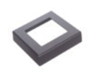 Edelstahl-Adapterabdeckung für Latten 20-26mm R7016
