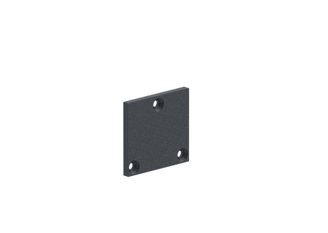 Aluminium-Bodenabdeckkappe für Pfosten 56x60 - Anthrazit RAL 7016