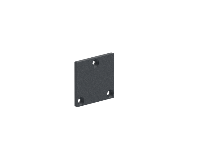 Aluminium-Bodenabdeckkappe für Pfosten 56x60 - Anthrazit RAL 7016