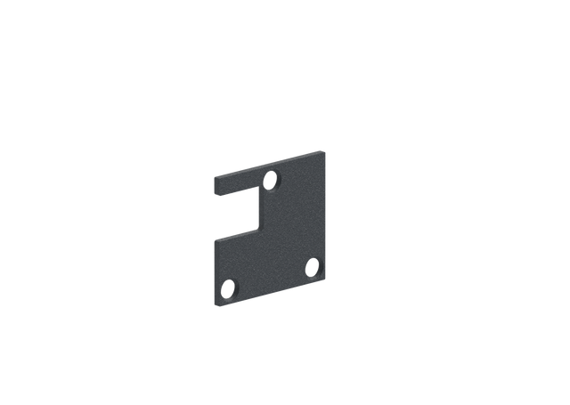 Aluminium Endkappe für Pfosten 56x60 - Anthrazit RAL 7016