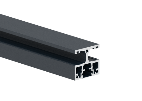 Aluminium-Pfostenprofil 56 × 60 mm - 1,0 m - Anthrazit RAL 7016