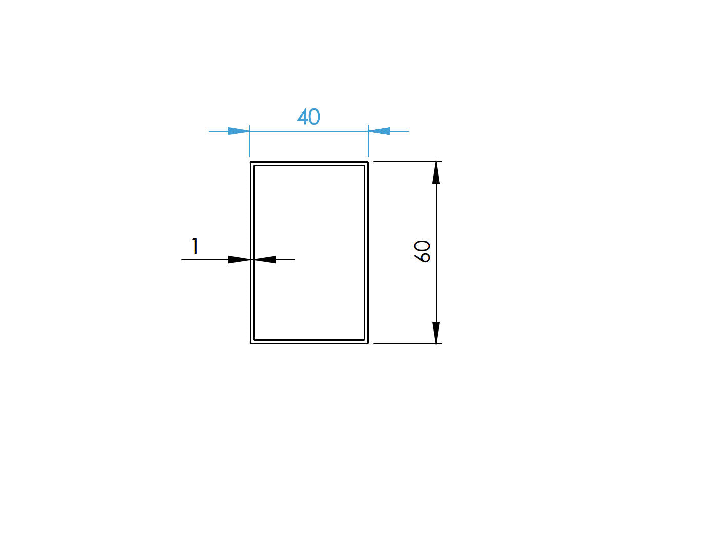 Hliníková plotová výplň 40 x 60 x 1 - 6,0 m drevo dekor TMAVÝ ORECH  W01