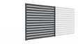 Aluminium Zaunbaugruppe mit Latte 20x100, 1,85x2m