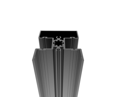 Aluminium-Zaunpfosten 50x60-6000mm R7016