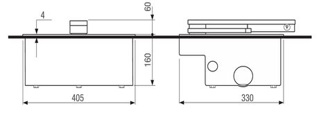 Unterirdischer CAME-Antrieb für Drehtore