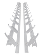 Bewegliches Aluminiumsystem – vertikal, Jalousie – Paar (links + rechts)