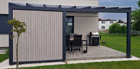 Bewegliches Aluminiumsystem – vertikal, Jalousie – Paar (links + rechts)