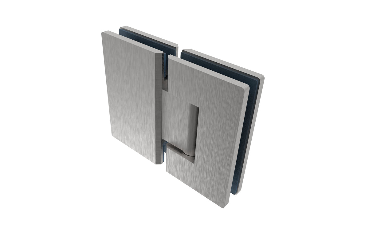 Glastürscharnier +/- 90° - Montage Glas/Glas AISI3