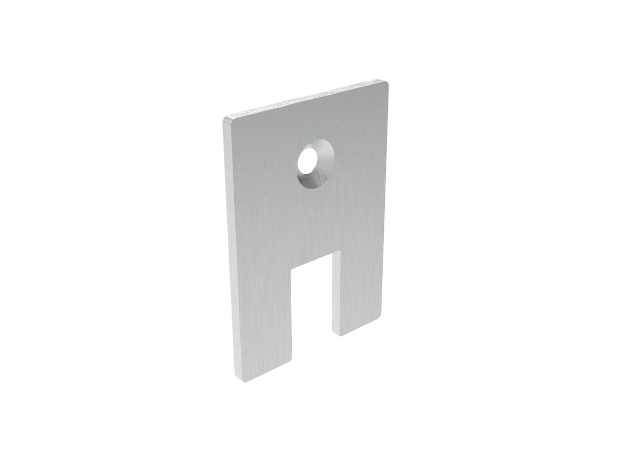 Endkappe für Profil glass t = 12mm