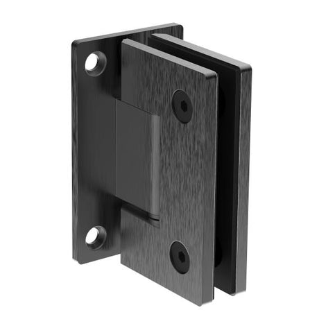 Glastürscharnier  +/- 90° - Montage Glas BLACK