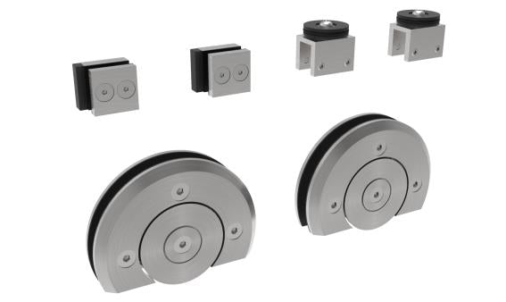 Glastür - Schiebetür System - Bodenführung