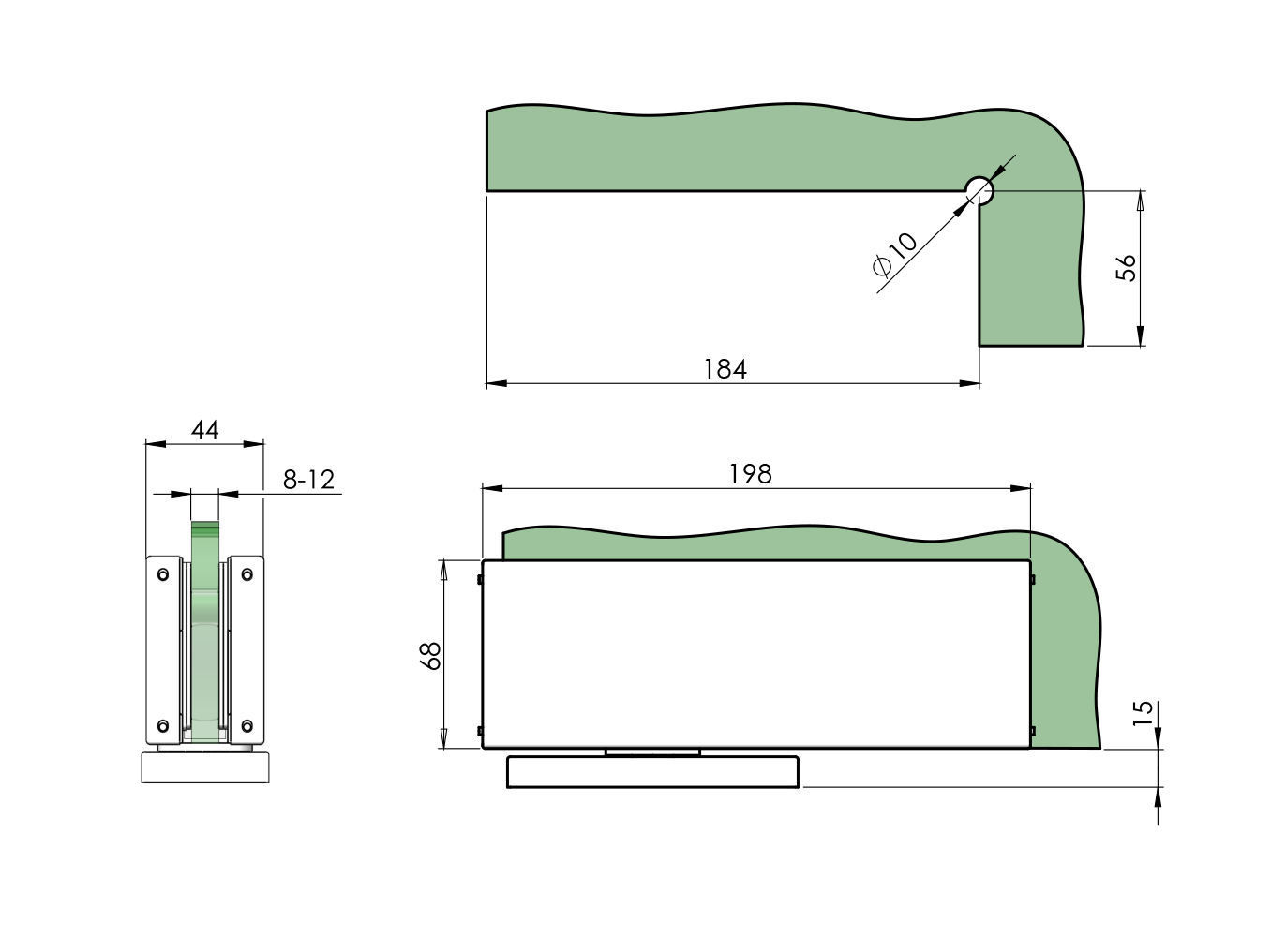 Hydraulicky samozatvárač AISI304