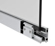 Laufschienenrohr für Glasschiebetür elox-inox