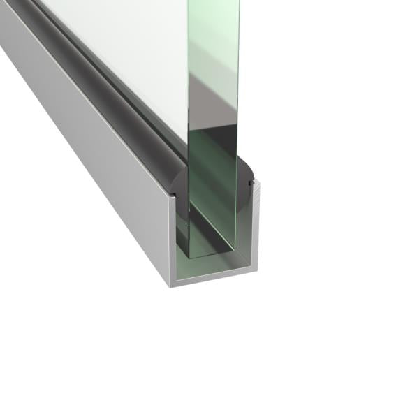 Verglasungsprofil U AL 20x20x2mm