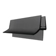 Floor "h" seal strip for glass door black