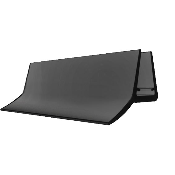Wanddichtung für Glastür black