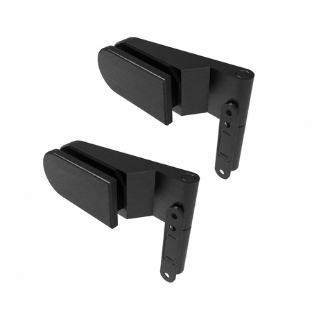 Glastürscharnier AL, glass t 8,10mm BLACK