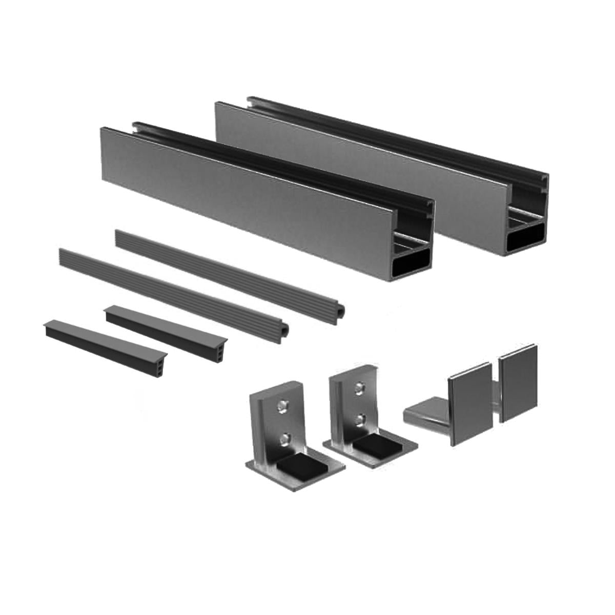 Fenstertür Aluminium Rahmen ohne Glass