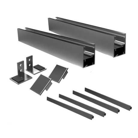 Fenstertür Aluminium Rahmen ohne Glass