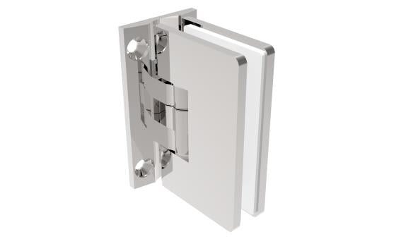 Glastürscharnier  +/- 90° - Montage Glas/Wand flex