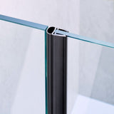 Dichtungsleiste für Glastür BLACK