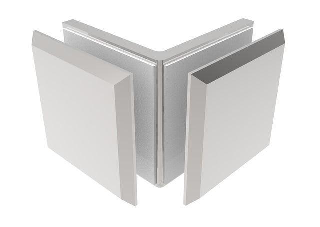 Glashalter, Zamak, 90°, T 8-10 mm