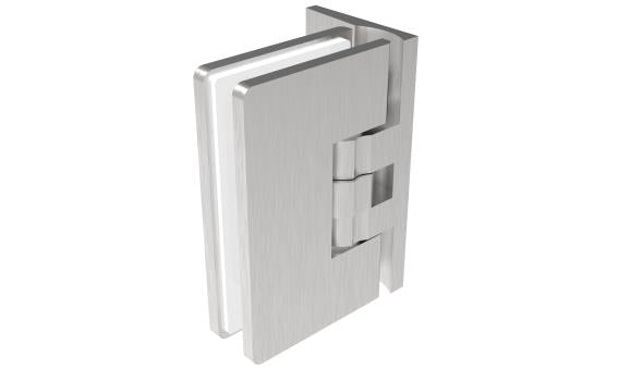 Glastürscharnier +/- 90° - Montage Glas/Glas flex
