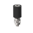 Nylon-Führungsrolle, schwarz Zn, D30mm, M12, black