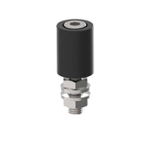 Nylon-Führungsrolle, schwarz Zn, D30mm, M12, black