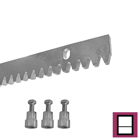 Stahlzahnstange mit Bohrungen Zn, 30x8mm, L1m, max