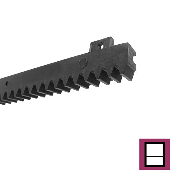 Kunststoffzahnstage mit Stahlkern PVC+Fe,27x18mm,L