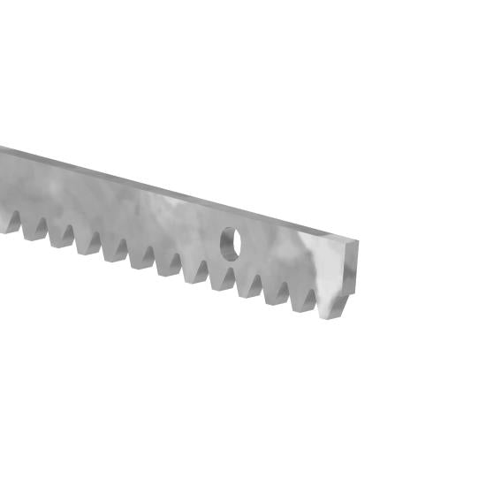 Stahlzahnstange mit Bohrungen Zn, 30x8mm, L1m, max