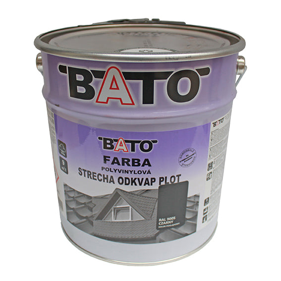 Polyvinylfarbe, Schwarz RAL9005 satin 6,3kg (5L)