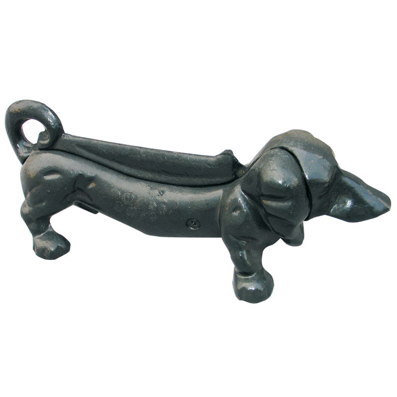Schuhschaber, Hund, Gusseisen, schwarz