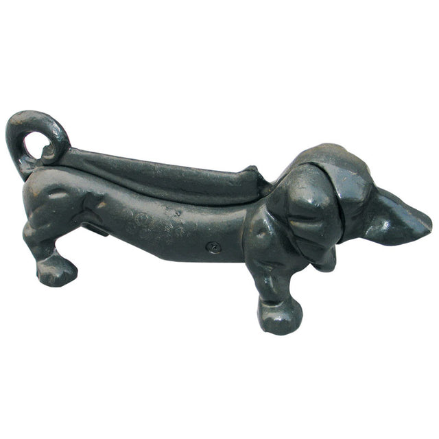 Schuhschaber, Hund, Gusseisen, schwarz
