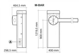 Barriere mit Elektronik 24V, bis 3m