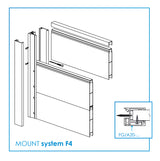 Click-lock obere Abschlussleiste für volle Zaunfüllung FG/F20 – 6,0 m – Anthrazit RAL 7016