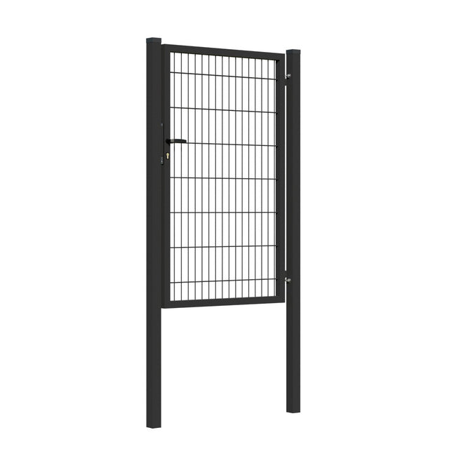 Tor 1flgl. 2D BOX ZnPVC 1000x1500mm RAL 9005 schwarz matt