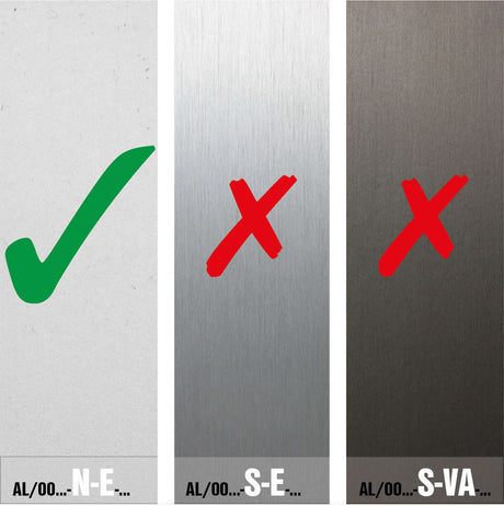 Aluprofil für Ganzglasgeländer - Seitenverankerung