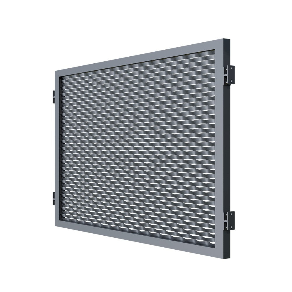 Aluminium-Zaunfeld 2000x1200mm Streckmetall anthrazit.