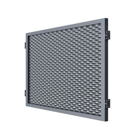 Aluminium-Zaunfeld 2000x1200mm Streckmetall anthrazit.