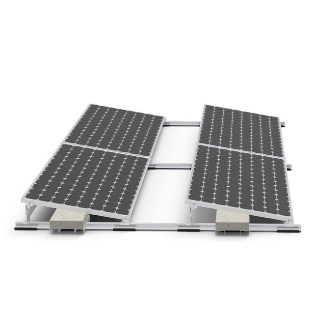 Set for flat roof 2x2 east/west - PRO S 10°
